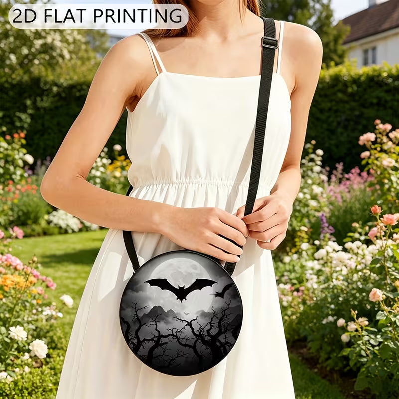 Circular printed shoulder bag / backpack