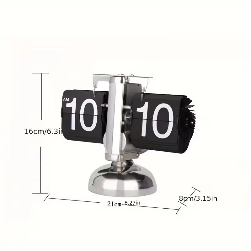 Vintage Digital Flip Down Clock Retro Mechanical Table Clock