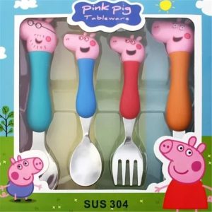 Pink Pig Children's Cutlery Set
