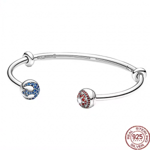 Star Wars Silver Charm Bangle